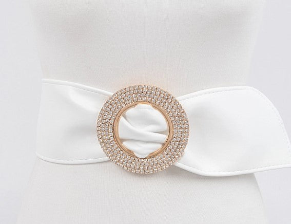 RHINESTONE BUCKLE BELT