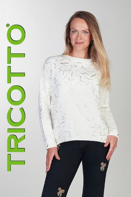 TRICOTTO FOIL FLEK SWEATER