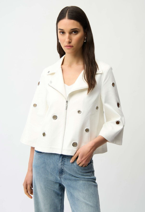 JOSEPH RIBKOFF ALINE JACKET WITH GROMMETS