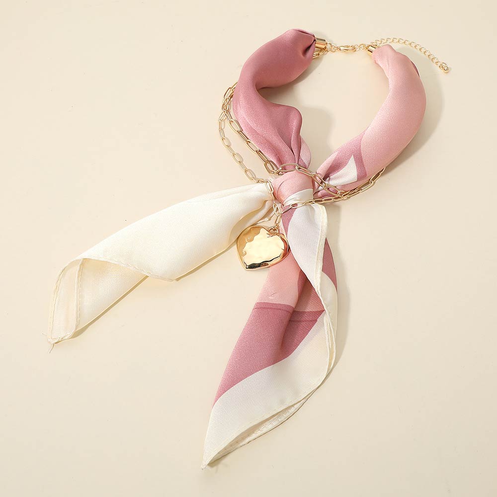 WON PRINT SCARF+CHAIN W <3