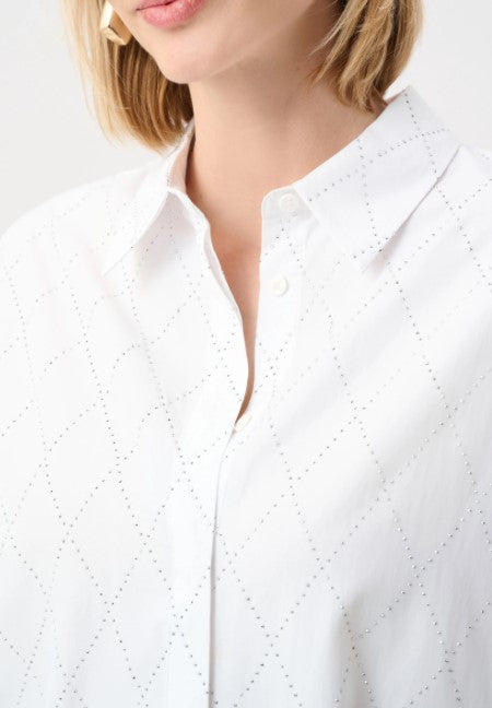 JOSEPH RIBKOFF BOXY RHINESTONE ALL OVER TOP