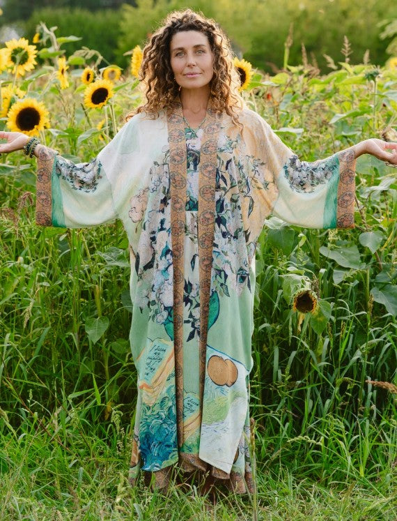 MARKET OF STARS KIMONO OPERA ROBE WITH BELT