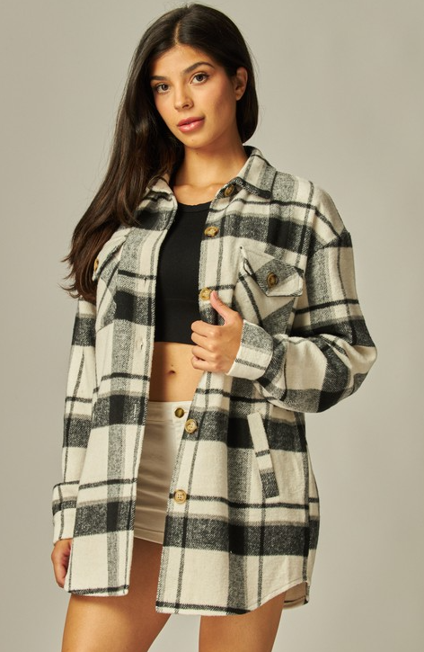 SOFT WOOL FLANNEL SHACKET