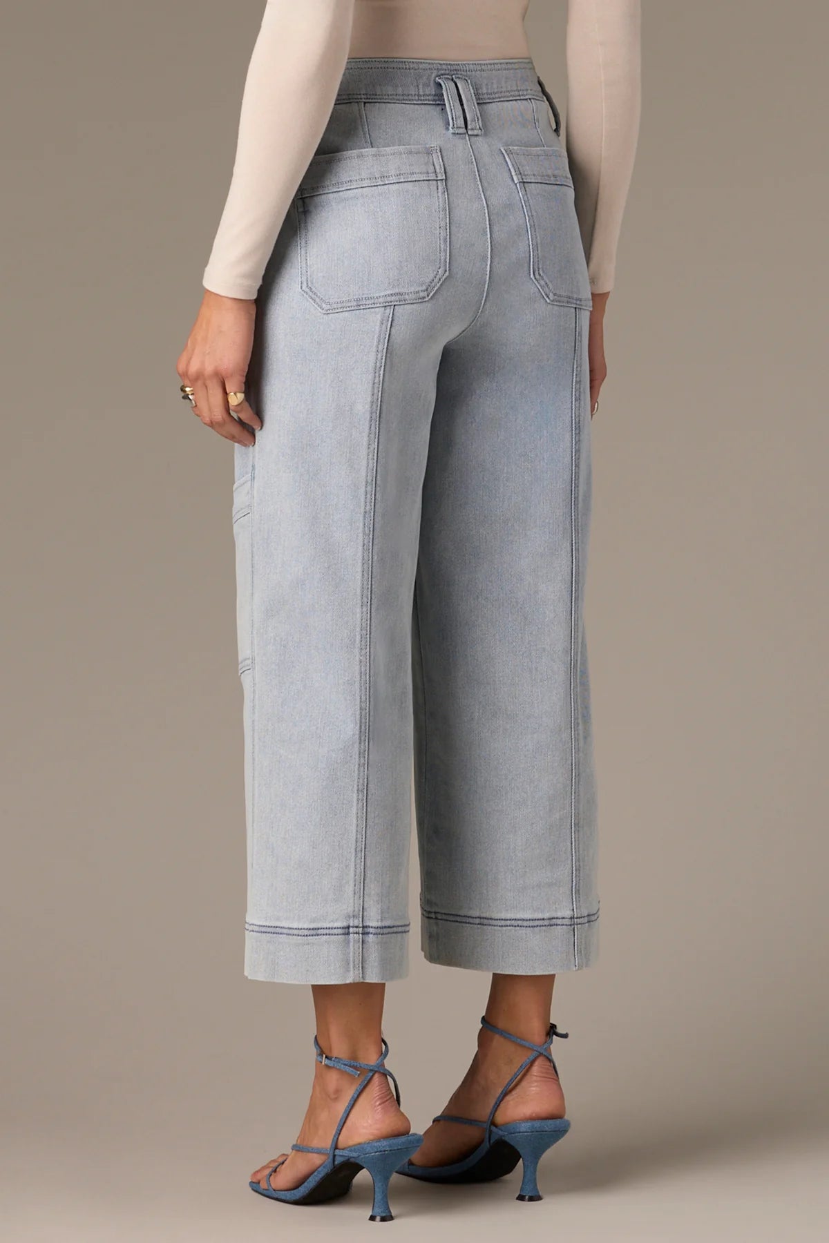 W&W PANT UTILITY WIDE LEG CROP