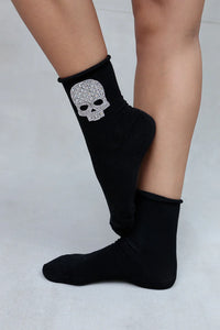 LIM SOCKS CRYST SKULL