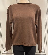 LONG SLEEVE PLAIN KNIT SWEATER