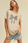 TSHIRT WITH GRAPHIC BOW