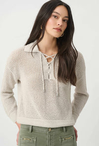 RIBKOFF SWEATER SEQUIN POLO