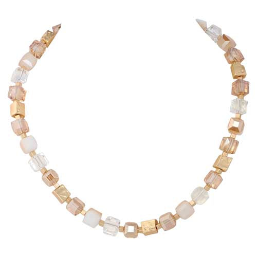 MERX NECKLACE SQUARE BEAD