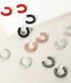 WONA EARR BLING STUDDED HOOP