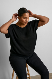 KAFFE CURVE WING SLEEVE BLOUSE