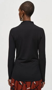 JOSEPH RIBKOFF JERSEY FITTED TURTLENECK