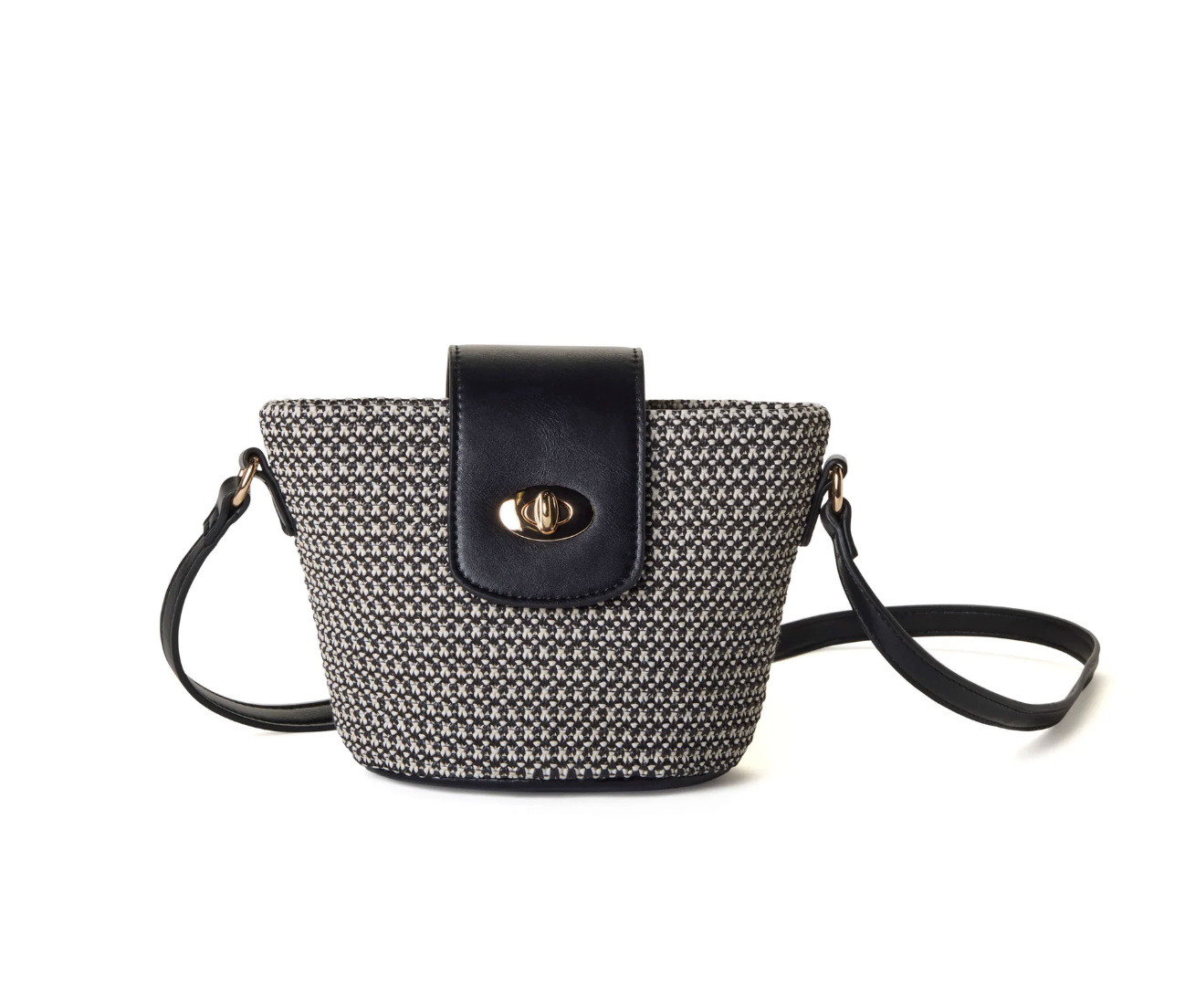 SKYLA BAG CROSSBODY 2 TONE WOVEN
