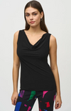 JOSEPH RIBKOFF SILKY KNIT COWL CAMISOLE