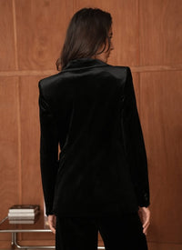 CHOK P BLAZER TAILORED VELVET SINGLE BUTTON