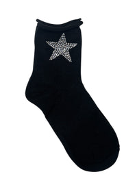 LIMLIM SOCKS COTTON STAR CRYSTAL
