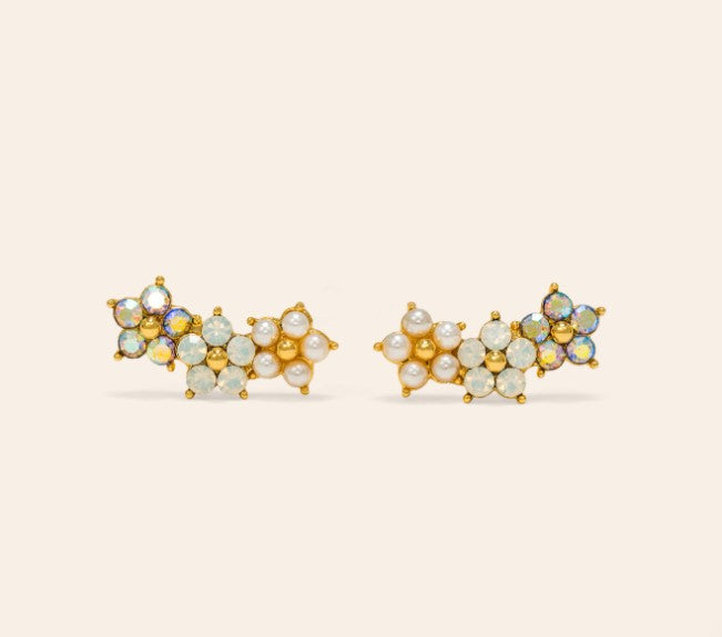LOVER EARR FLORAL CLIMBER