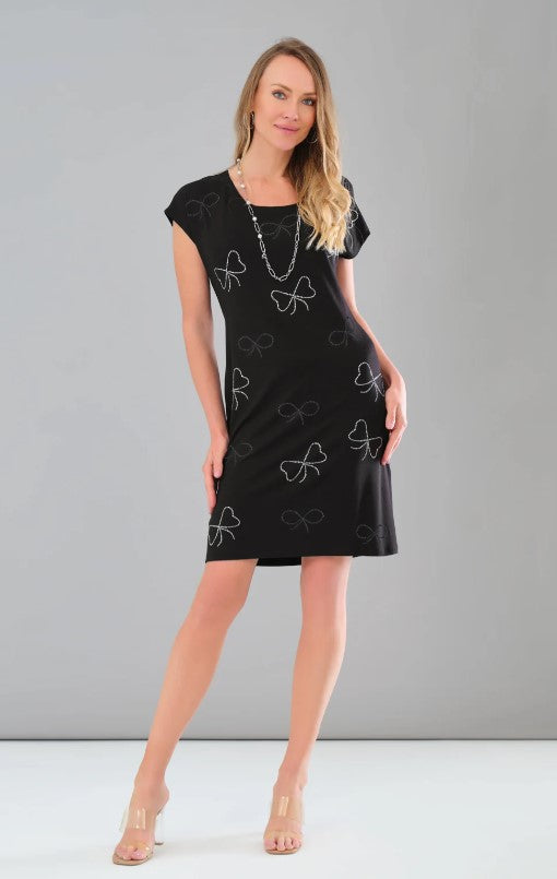 TRICOTTO TSHIRT DRESS RHINE BOW