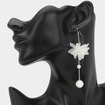 WONA EARR PEARL ACCT FLORAL DROP