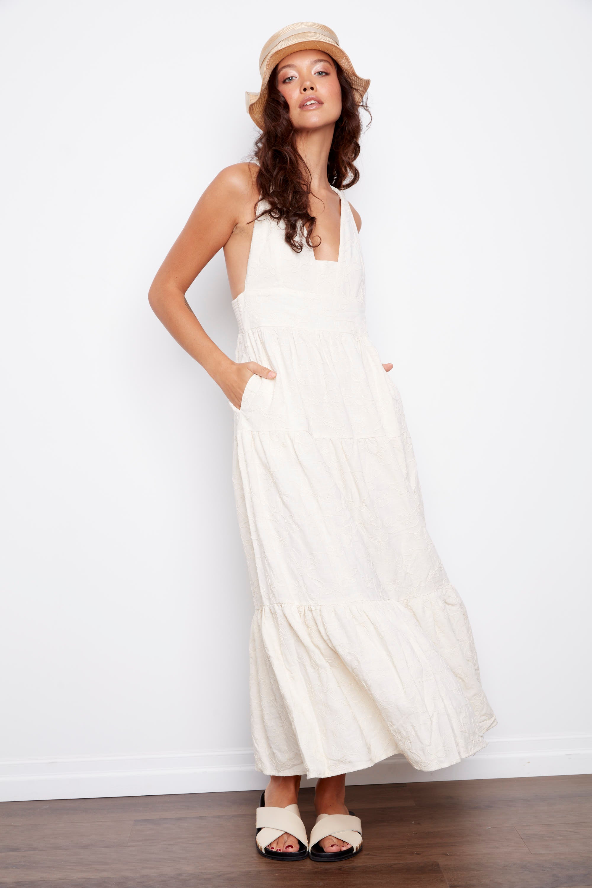 RD VISCOSE SOUTACHE DRESS