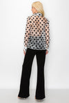 ORGANZA POLKA DOT BLOUSE