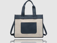 LAVOLTA BAG MED SQUARE SATCHEL CANVAS FRONT
