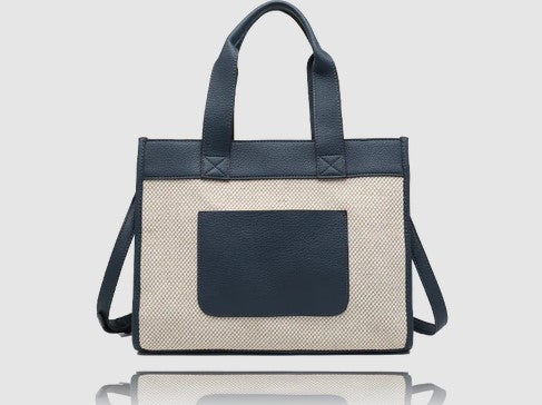 LAVOLTA BAG MED SQUARE SATCHEL CANVAS FRONT