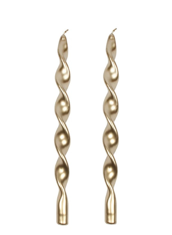 HARMAN CANDLES S/2 SWIRL TALL