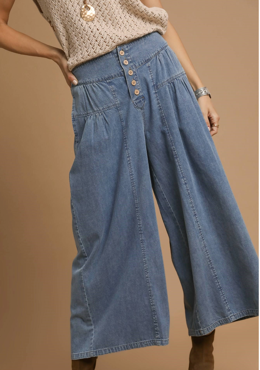 UM DENIM PANT WIDE LEG