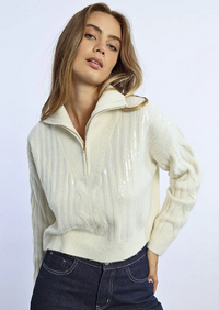 MOLLY SWEATER TRUCKR CLLR CROP