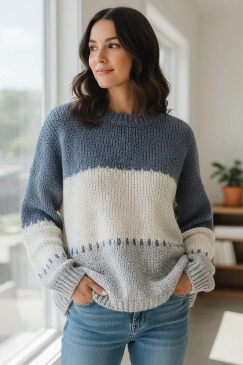 CATH SWEATER COLOUR BLOCK STRIPE