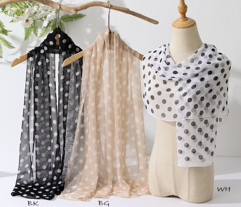 PIC SCARF SUMMER POLKA DOT