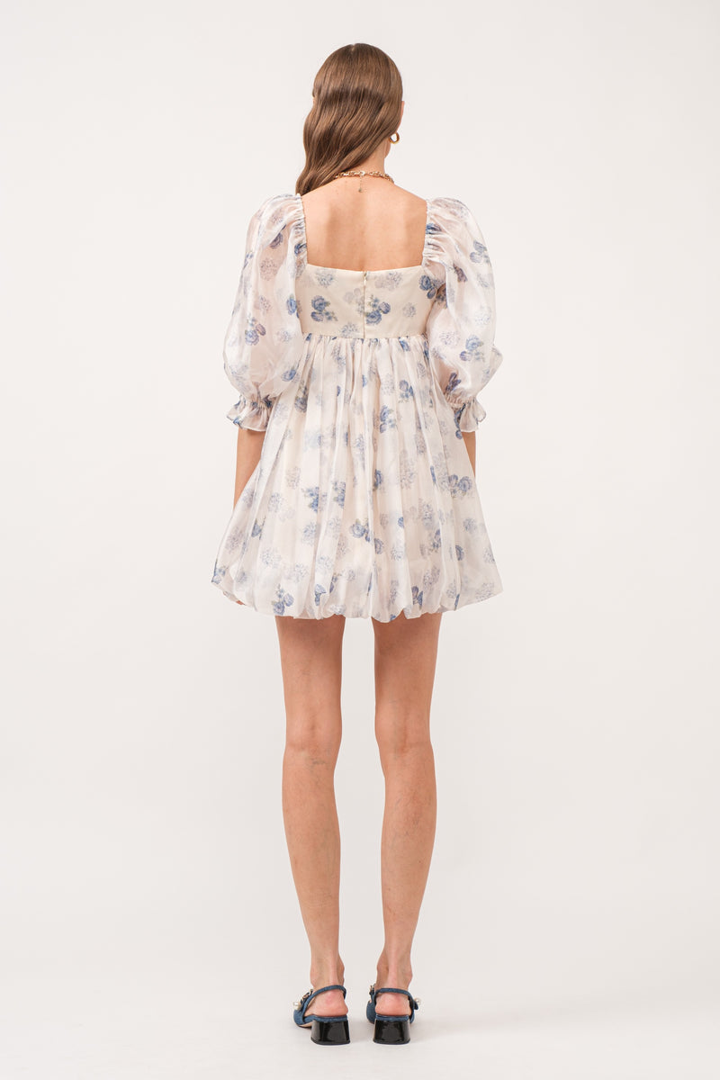 SOFIE DRESS MINI FLRL PRNT BBL HEM