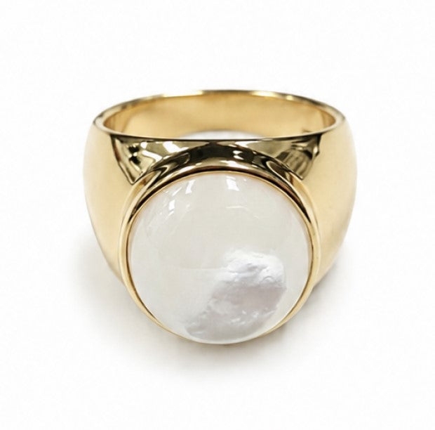 EVERSHINE RING PEARL SIGNET