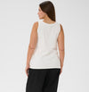 KAFFE CURVE SPARKLING EMBELLISHED TANK TOP