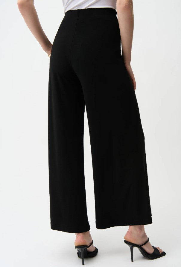 JOSEPH RIBKOFF WIDE LEG JERSEY CROP PANT