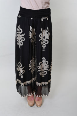 ALINA SILK PRINTED PANT