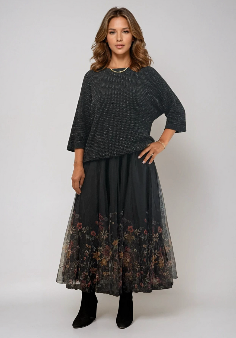 CHOA REVERSE TULLE SKIRT