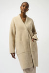 JOSEPH RIBKOFF FEATHER YARN KNIT COAT