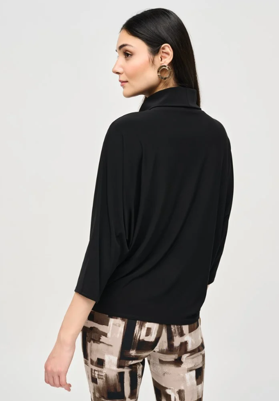 JOSEPH RIBKOFF SILKY KNIT BOXY TOP