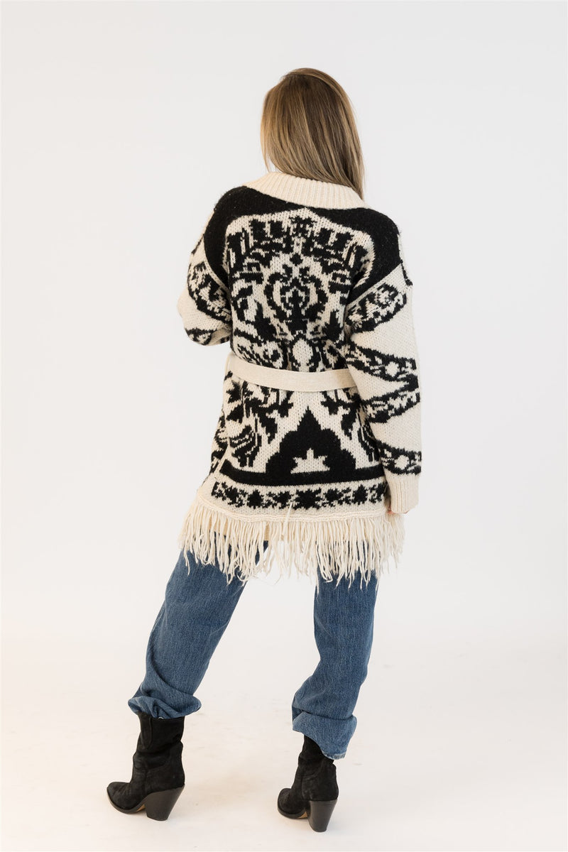 LYLA FRINGE CARDIGAN