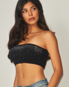 SEAMLESS JEWELED BANDEAU