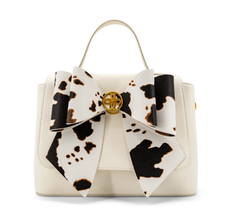 LIKE BAG XBODY COW PRNT BOW