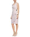 SHORT DRESS W/BROOCH