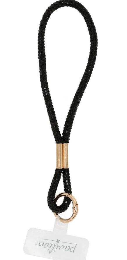 PAV PHONE WRIST STRAP SOFT GEMMED