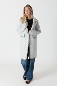 LYLA AND LUX COAT WITH WHIP STITCH TAILORED FIT