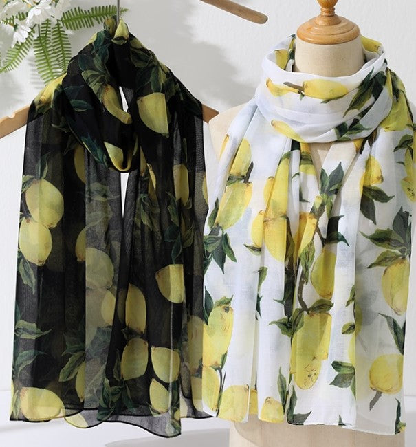 LEMON PRINT SCARF