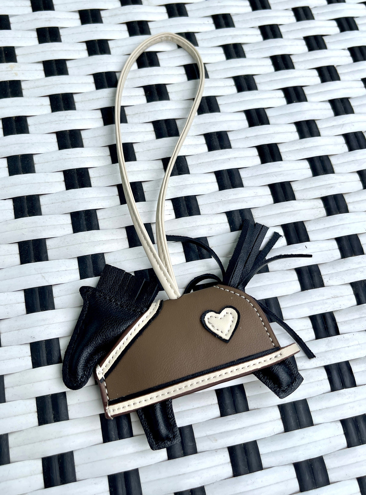 ITALIAN LEATHER HORSE CHARM