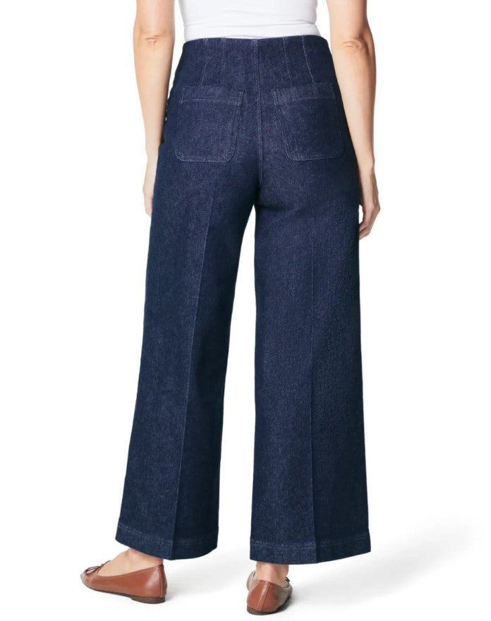 SPANX ZERO WAIST BAND WIDE LEG JEAN