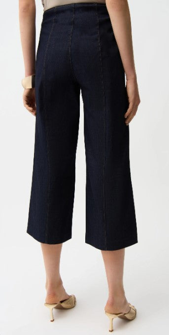 JOSEPH RIBKOFF CULOTTE DENIM STRETCH PANT